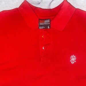 Red Southpole Embroidered Polo